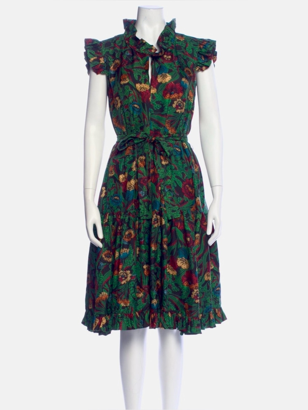 LA DOUBLEJ • Short & Sassy 100% Silk Ruffle Dress • Made in Italy • Medium - Picture 1 of 15